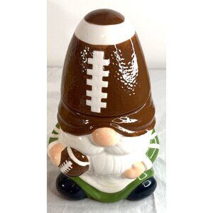 Football-Themed Gnome Ceramic Candle By Martha Stewart